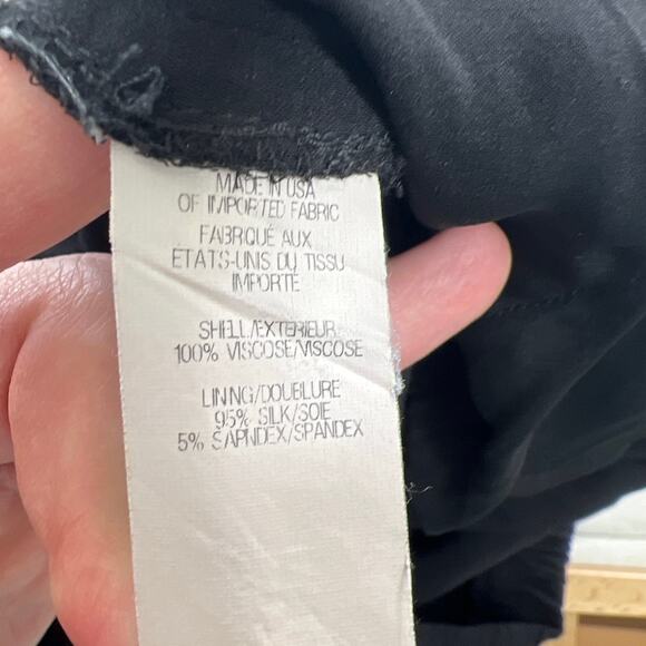 Helmut Lang Black Casual Jogger Pants Ankle Cuff Snap Detail Women's 8 Designer - Picture 7 of 10